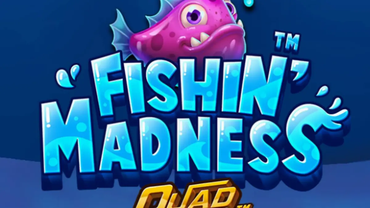 Tampilan visual bawah laut dalam slot Fishin’ Madness Quadgrows